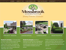 Tablet Screenshot of mossbrooklandscaping.com